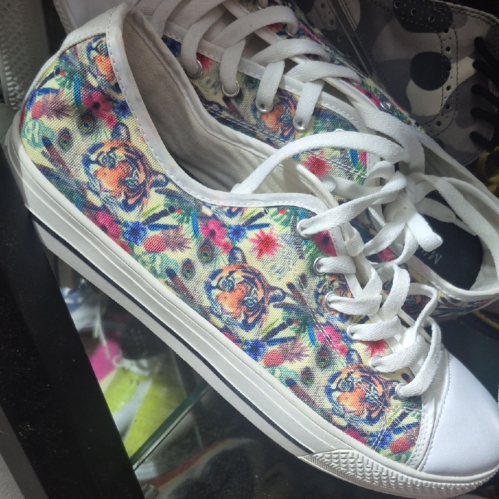 Floral Canvas Sneakers